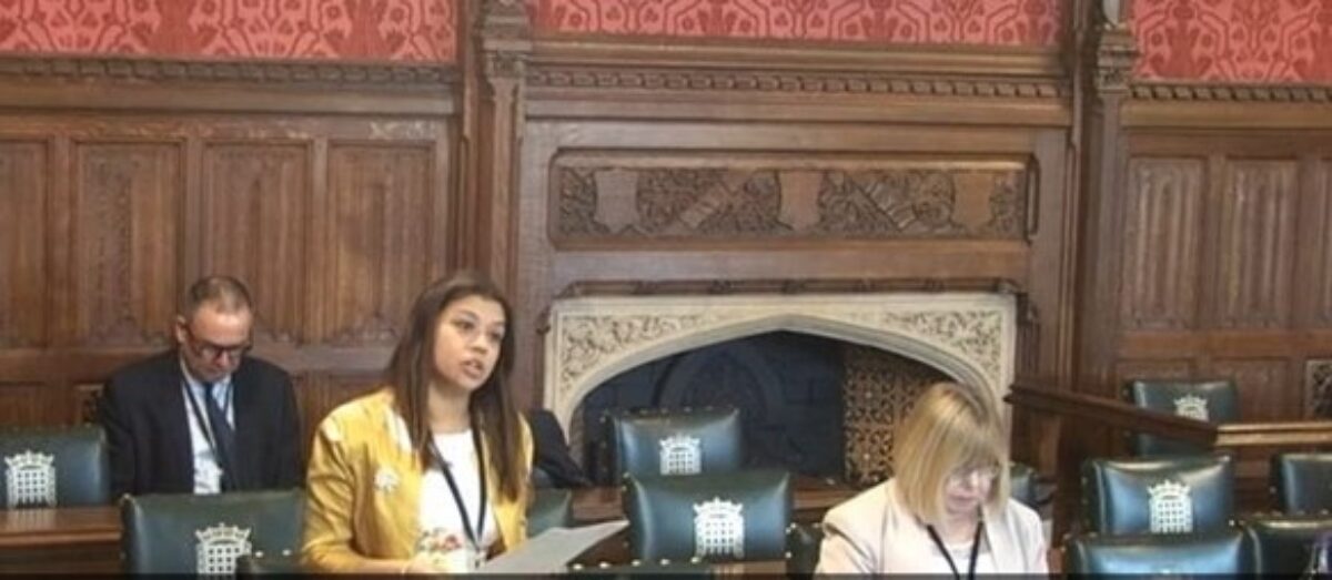 Tulip Siddiq MP standing up and speaking in Parliament