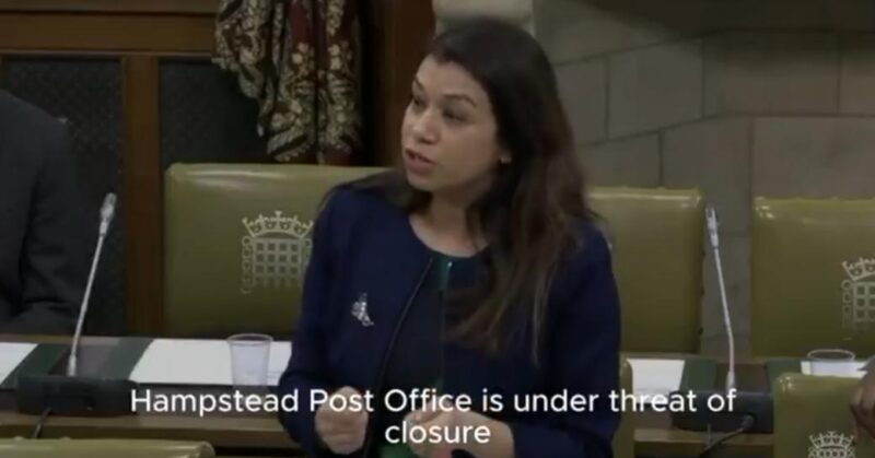 Tulip speaking in Parliament