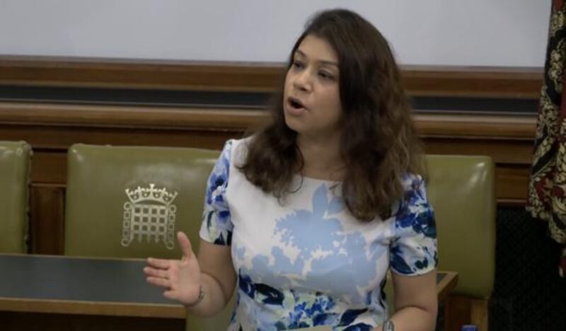 Tulip speaking in Parliament 