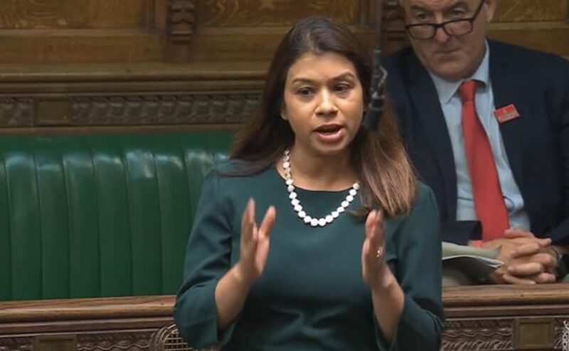 Tulip speaking in Parliament 