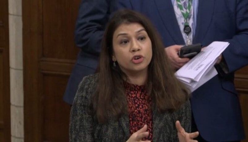 Tulip speaking in Parliament