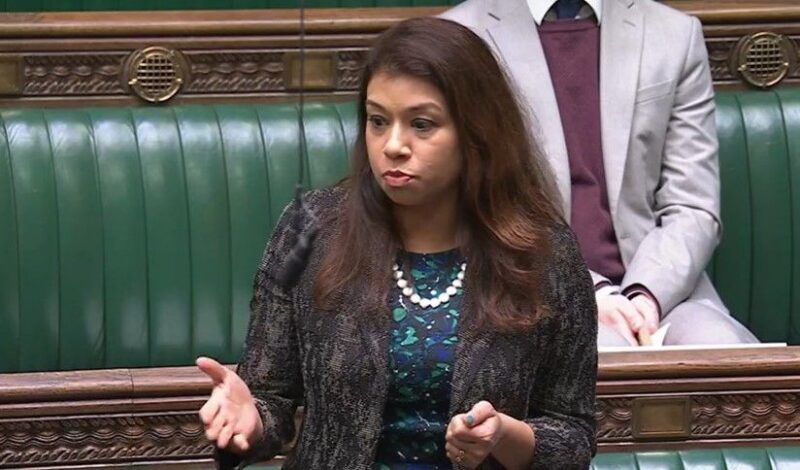 Tulip speaking in Parliament