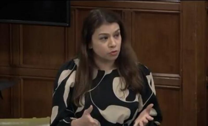 Tulip speaking in Parliament