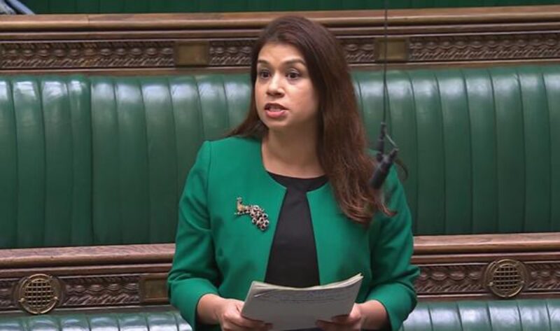 Tulip speaking in Parliament 