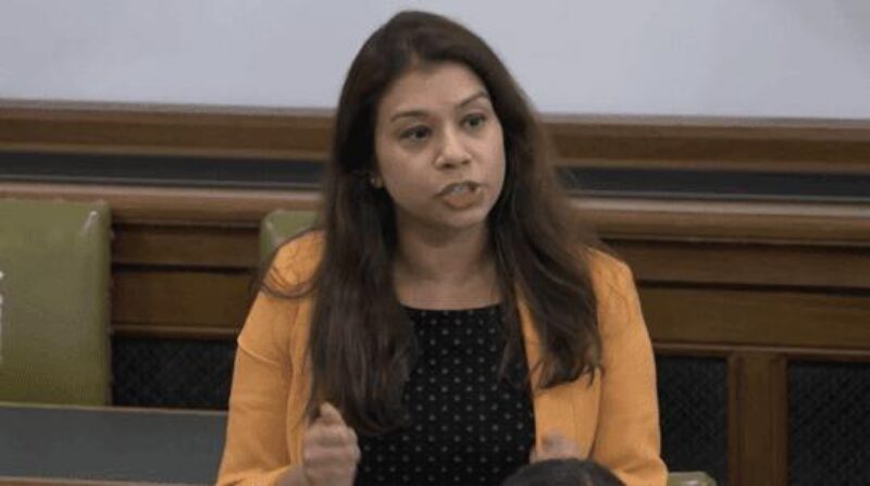 Tulip speaking in Parliament 